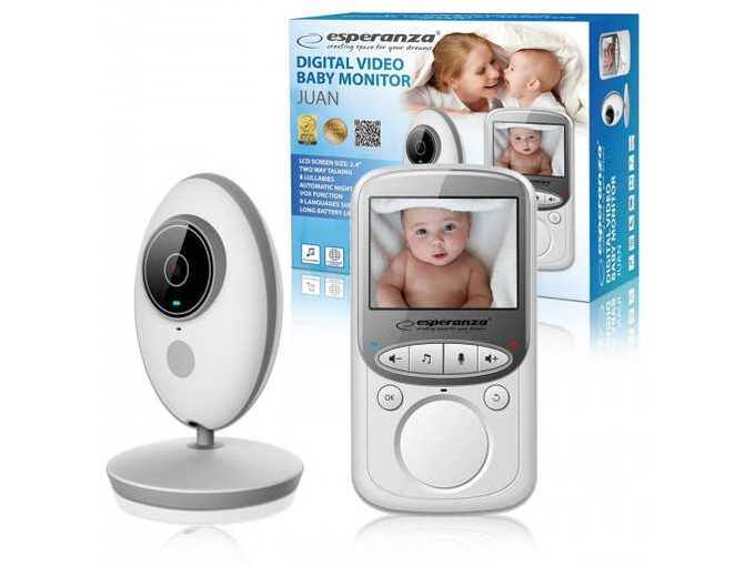 ESPERANZA baby Monitor otroška varuška
z nočno video
kamero in 2.4 LCD zaslonom do 260m EHM003